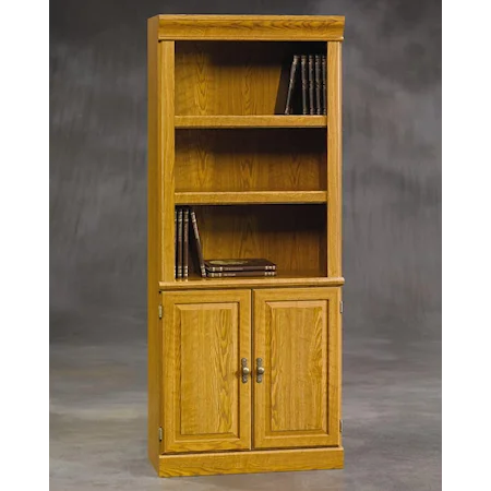 Bookcase with Open Top and Doors on the Bottom